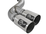Rebel Xd Series 4 Inch 409 Stainless Steel Dpf-Back Exhaust w/Dual Polished Tips Ford Diesel Trucks 11-14 V8-6.7L (td) aFe Power