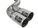Rebel Xd Series 4 Inch 409 Stainless Steel Dpf-Back Exhaust w/Dual Polished Tips Ford Diesel Trucks 15-16 V8-6.7L (td) aFe Power
