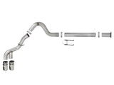 Rebel Xd Series 4 Inch 409 Stainless Steel Dpf-Back Exhaust w/Dual Polished Tips Ford Diesel Trucks 15-16 V8-6.7L (td) aFe Power