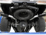 Large Bore-HD 4 Inch 409 Stainless Steel Dpf-Back Exhaust System w/Black Tip Ford Diesel Trucks 15-16 V8-6.7L (td) aFe Power