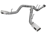 Large Bore-HD 4 Inch 409 Stainless Steel Dpf-Back Exhaust System w/Polished Tip Ford Diesel Trucks 15-16 V8-6.7L (td) aFe Power