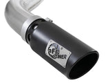 Large Bore-HD 4 Inch 409 Stainless Steel Dpf-Back Exhaust System w/ Black Tip Ford F-150 2021 V6-3.0L (td) aFe Power