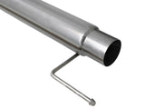 Large Bore-HD 4 Inch 409 Stainless Steel Dpf-Back Exhaust System w/ Black Tip Ford F-150 2021 V6-3.0L (td) aFe Power