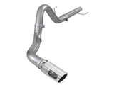 Large Bore-HD 4 Inch 409 Stainless Steel Dpf-Back Exhaust System w/ Polished Tip Ford F-150 2021 V6-3.0L (td) aFe Power