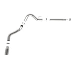 Large Bore-HD 4 Inch 409 Stainless Steel Dpf-Back Exhaust System w/ Polished Tip Ford F-150 2021 V6-3.0L (td) aFe Power