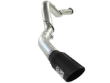 Large Bore-HD 5 Inch 409 Stainless Steel Dpf-Back Exhaust System w/Black Tip GM Diesel Trucks 07.5-10 V8-6.6L (td) Lmm aFe Power