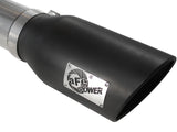 Large Bore-HD 5 Inch 409 Stainless Steel Dpf-Back Exhaust System w/Black Tip GM Diesel Trucks 07.5-10 V8-6.6L (td) Lmm aFe Power
