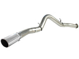 Large Bore-HD 5 Inch 409 Stainless Steel Dpf-Back Exhaust System w/Polished Tip GM Diesel Trucks 07.5-10 V8-6.6L (td) Lmm aFe Power
