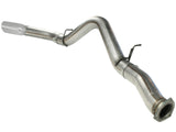 Large Bore-HD 5 Inch 409 Stainless Steel Dpf-Back Exhaust System w/Polished Tip GM Diesel Trucks 07.5-10 V8-6.6L (td) Lmm aFe Power