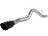 Large Bore-HD 5 Inch 409 Stainless Steel Dpf-Back Exhaust System w/Black Tip GM Diesel Trucks 11-16 V8-6.6L (td) Lml aFe Power