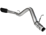 Large Bore-HD 5 Inch 409 Stainless Steel Dpf-Back Exhaust System w/Black Tip GM Diesel Trucks 11-16 V8-6.6L (td) Lml aFe Power