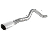 Large Bore-HD 5 Inch 409 Stainless Steel Dpf-Back Exhaust System w/Polished Tip GM Diesel Trucks 11-16 V8-6.6L (td) Lml aFe Power