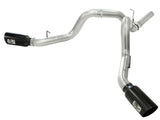 Large Bore-HD 4 Inch 409 Stainless Steel Dpf-Back Exhaust System w/Black Tip GM Diesel Trucks 11-16 V8-6.6L (td) Lml aFe Power