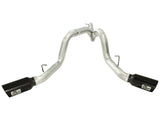 Large Bore-HD 4 Inch 409 Stainless Steel Dpf-Back Exhaust System w/Black Tip GM Diesel Trucks 11-16 V8-6.6L (td) Lml aFe Power