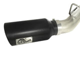Large Bore-HD 4 Inch 409 Stainless Steel Dpf-Back Exhaust System w/Black Tip GM Diesel Trucks 11-16 V8-6.6L (td) Lml aFe Power