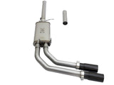 Rebel Series 3 Inch to 2-1/2 Inch 409 Stainless Steel Cat-Back Exhaust w/Black Tip Silverado/Sierra 1500 09-18 Crew Cab & Ext Cab V6-4.3/V8-4.8/5.3L aFe Power