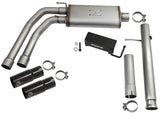 Rebel Series 3 Inch to 2-1/2 Inch 409 Stainless Steel Cat-Back Exhaust w/Black Tip Silverado/Sierra 1500 09-18 Crew Cab & Ext Cab V6-4.3/V8-4.8/5.3L aFe Power