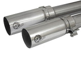 Rebel Series 3 Inch to 2-1/2 Inch 409 Stainless Steel Cat-Back Exhaust w/ Polish Tip Silverado/Sierra 1500 09-18 Crew Cab & Ext Cab V6-4.3/V8-4.8/5.3L aFe Power