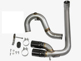 Rebel Series 3 Inch 409 Stainless Steel Dpf-Back Exhaust System w/Black Tip GM Colorado/Canyon 16-22 L4-2.8L (td) Lwn aFe Power