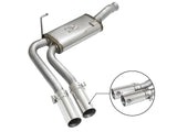 Rebel Series 3 Inch to 2-1/2 Inch 409 Stainless Steel Cat-Back Exhaust w/ Polish Tip Silverado/Sierra 1500 09-18 Reg Cab/Short Bed V6-4.3/V8-4.8/5.3L aFe Power