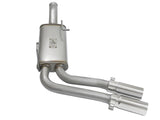 Rebel Series 3 Inch to 2-1/2 Inch 409 Stainless Steel Cat-Back Exhaust w/ Polish Tip Silverado/Sierra 1500 09-18 Reg Cab/Short Bed V6-4.3/V8-4.8/5.3L aFe Power