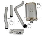 Mach Force-Xp 3 Inch 409 Stainless Steel Cat-Back Exhaust System w/Polished Tip GM Silverado/Sierra 1500 09-18 / Silverado Ld/Sierra Limited 2019 V6-4.3/V8-4.8/5.3L 17 ft-lbs Torque Gain aFe Power