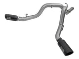 Large Bore-HD 4 Inch 409 Stainless Steel Dpf-Back Exhaust System w/Black Tip GM Diesel Trucks 2016 V8-6.6L (td) Lml aFe Power