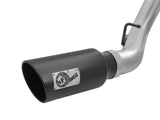 Large Bore-HD 4 Inch 409 Stainless Steel Dpf-Back Exhaust System w/Black Tip GM Diesel Trucks 2016 V8-6.6L (td) Lml aFe Power