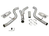 Large Bore-HD 4 Inch 409 Stainless Steel Dpf-Back Exhaust System w/Polished Tip GM Diesel Trucks 2016 V8-6.6L (td) Lml aFe Power