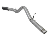 Large Bore-HD 5 Inch 409 Stainless Steel Dpf-Back Exhaust System w/Black Tip GM Diesel Trucks 2016 V8-6.6L (td) Lml aFe Power
