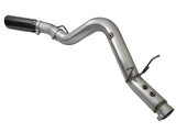 Large Bore-HD 4 Inch 409 Stainless Steel Dpf-Back Exhaust System w/Black Tip GM Diesel Trucks 17-19 V8-6.6L (td) L5P aFe Power