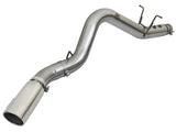 Large Bore-HD 4 Inch 409 Stainless Steel Dpf-Back Exhaust System w/Polished Tip GM Diesel Trucks 17-19 V8-6.6L (td) L5P aFe Power