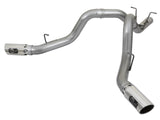 Large Bore-HD 4 Inch 409 Stainless Steel Dpf-Back Exhaust w/Dual Polished Tips GM Diesel Trucks 17-19 V8-6.6L (td) L5P aFe Power