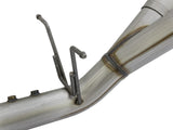 Large Bore-HD 4 Inch 409 Stainless Steel Dpf-Back Exhaust w/Dual Polished Tips GM Diesel Trucks 17-19 V8-6.6L (td) L5P aFe Power