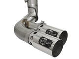 Rebel Xd Series 4 Inch 409 Stainless Steel Dpf-Back Exhaust w/Dual Polished Tips GM Diesel Trucks 17-19 V8-6.6L (td) L5P aFe Power