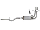 Rebel Series 3 Inch to 2-1/2 Inch 409 Stainless Steel Cat-Back Exhaust w/ Polish Tip Silverado/Sierra 1500 09-18 Crew Cab/Long Bed V6-4.3/V8-4.8/5.3L aFe Power