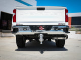 Large Bore-HD 5 Inch 409 Stainless Steel Dpf-Back Exhaust System w/Polished Tip GM Diesel Trucks 20-23 V8-6.6L (td) L5P aFe Power