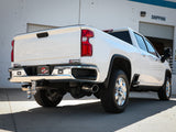 Large Bore-HD 4 Inch 409 Stainless Steel Dpf-Back Exhaust System w/Polished Tip GM Diesel Trucks 20-26 V8-6.6L (td) L5P aFe Power
