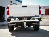 Large Bore-HD 4 Inch 409 Stainless Steel Dpf-Back Exhaust System w/Polished Tip GM Diesel Trucks 20-26 V8-6.6L (td) L5P aFe Power