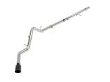 Large Bore-HD 3 Inch 409 Stainless Steel Dpf-Back Exhaust System w/Black Tip GM Trucks 20-22 L6-3.0L (td) LM2 aFe Power