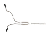 Apollo GT Series 3 Inch Cat-Back Exhaust System w/ Dual Rear-Side Exit Black Tips GM Trucks 09-18 V6-4.3L/V8-4.8/5.3L aFe Power