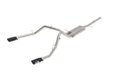 Apollo GT Series 3 Inch Cat-Back Exhaust System w/ Dual Rear Exit w/ Black Tips GM Trucks 09-18 V6-4.3L/V8-4.8/5.3L aFe Power