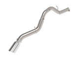 Large Bore-HD 5 Inch 409 Stainless Steel Dpf-Back Exhaust System w/Polished Tip GM Diesel Trucks 24-26 V8-6.6L (td) L5P aFe Power