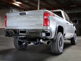 Large Bore-HD 5 Inch 409 Stainless Steel Dpf-Back Exhaust System w/Polished Tip GM Diesel Trucks 24-26 V8-6.6L (td) L5P aFe Power