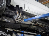 Rebel Series 3 Inch Cat-Back Exhaust System w/ Dual Mid-Side Exit Black Tips Toyota Tacoma 16-23 V6-3.5L aFe Power