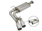 Rebel Series 3 Inch Cat-Back Exhaust System w/ Dual Mid-Side Exit Polished Tips Toyota Tacoma 16-23 V6-3.5L aFe Power