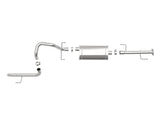 Mach Force-Xp 2-1/2 Inch 409 Stainless Steel Cat-Back Hi-Tuck Exhaust System Toyota 4Runner 10-23 V6-4.0L aFe Power
