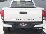 Mach Force-Xp 2-1/2 Inch 304 Stainless Steel Cat-Back Exhaust w/Black Tips Toyota Tacoma 16-23 L4-2.7L/V6-3.5L aFe Power