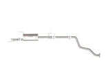 Rock Basher 2-1/2 Inch 409 Stainless Steel Cat-Back Exhaust System Toyota Tacoma 24-26 L4-2.4L (t) aFe Power
