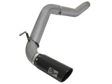 Large Bore-HD 5 Inch Dpf-Back Stainless Steel Exhaust System w/Black Tip Nissan Titan Xd 16-19 V8-5.0L (td) aFe Power